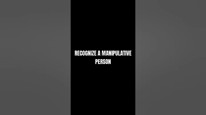 How to Quickly Recognize a Manipulative Person #psychology #manipulation