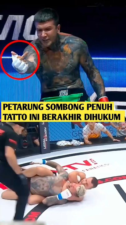 Petarung Sombong Banyak Tatto Ini Dapatkan Karmanya#shortsvideo #mma#shorts