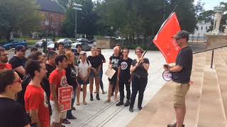 Activists hold rally against ‘fascism’ in downtown Springfield