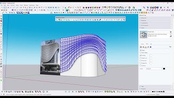 create complex FACADE IN SKETCHUP / sketchup tutorial ADVANCE
