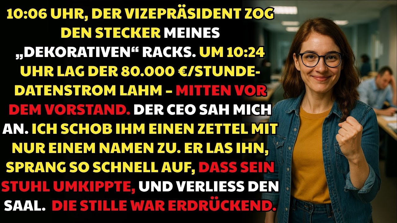 Er Zog Den Stecker – Ich Drückte Den Abzug An Seiner Karriere | Unternehmensrache