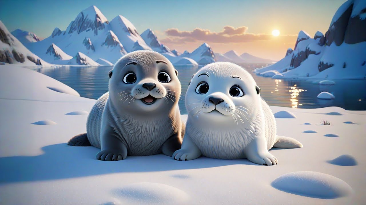 Six Baby Seals Flip and Slide | Ocean Animal Song for Kids | Nursery Rhymes and Learning Songs