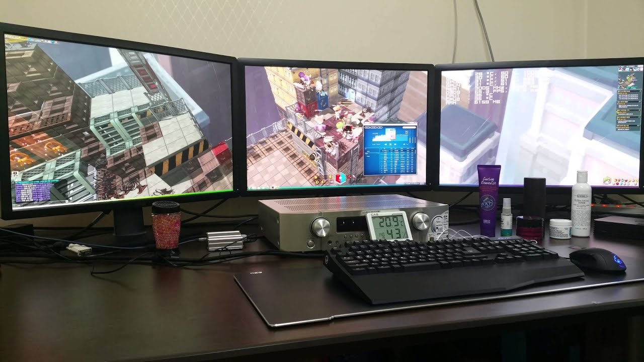 메이플스토리2 트리플 모니터 7680x1600 4k 품질 free fonts