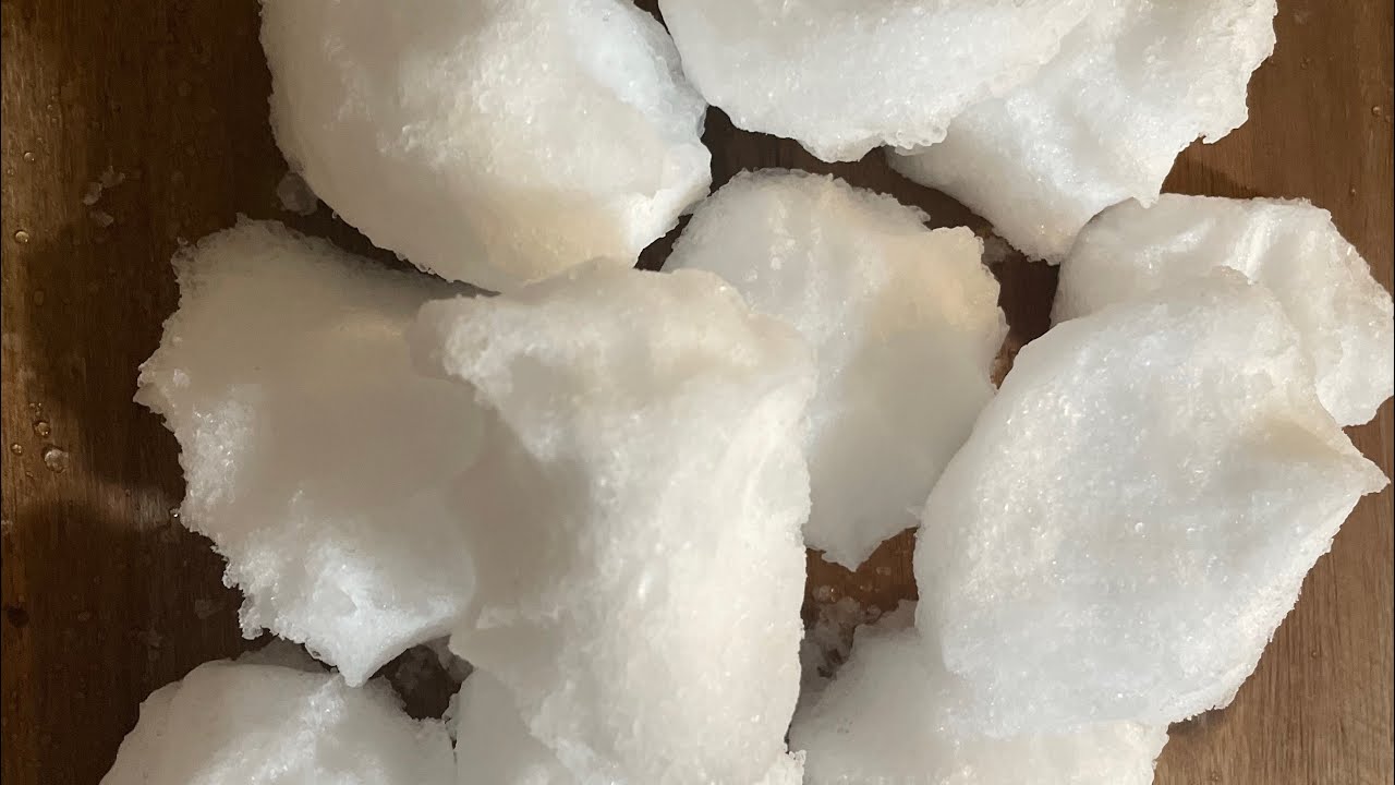 White Powder Ice Powdery Ice Balls - YouTube