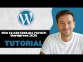 How to Add Contact Form In Wordpress 2025