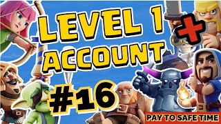 LV1 ACCOUNT in CLASH QUEST | POINTY RIDGE (Island 16) and unlocking PEKKAS ISLAND