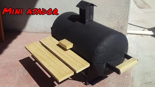 COMO hacer unA PARRILLA, MINI ASADOR portatil.