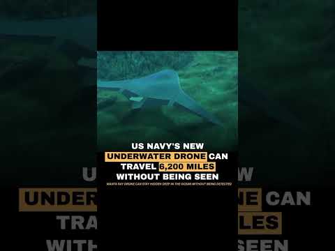 The US Navy has unveiled an advanced underwater drone named Manta Ray, developed#usa
