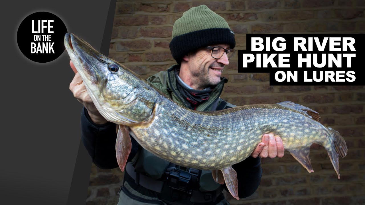 PIKE FISHING WITH LURES - Big River Pike Hunt (Part 1) 
