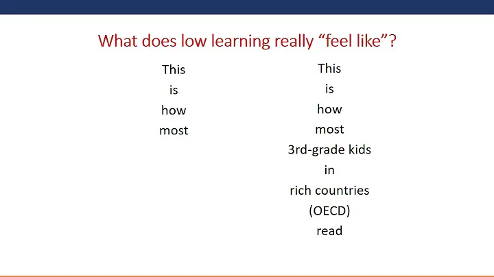 What does low learning really "feel like"?