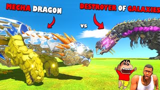 CHOP testing NEW UNDEFEATED DRAGON vs DESTROYER in ANIMAL REVOLT BATTLE SIMULATOR | SHINCHAN