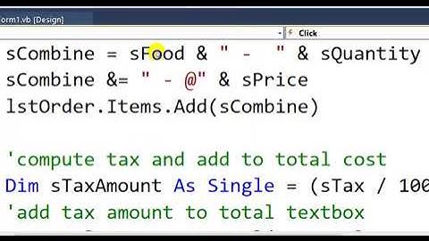 Coding the Initial VB.Net User Interface