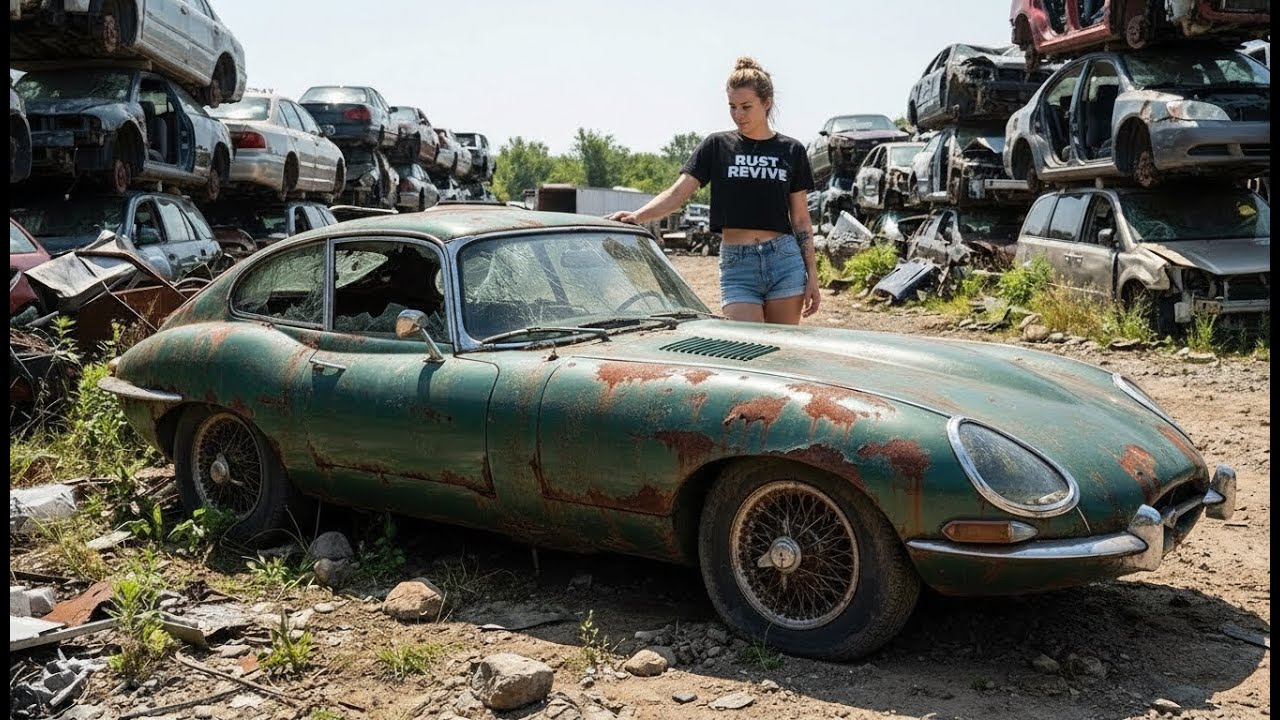 ASMR Car Restoration | Jaguar E-Type 1969 Rebuild from Abandoned