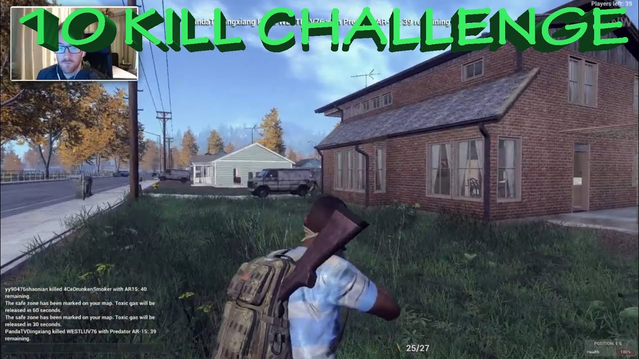 10 KILL CHALLENGE | H1Z1 Battle Royale #43 | OpTicBigTymeR - YouTube