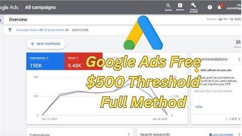 Google Ads Threshold Full Method | Free Vcc Method | $500 Google Ads Threshold 2023