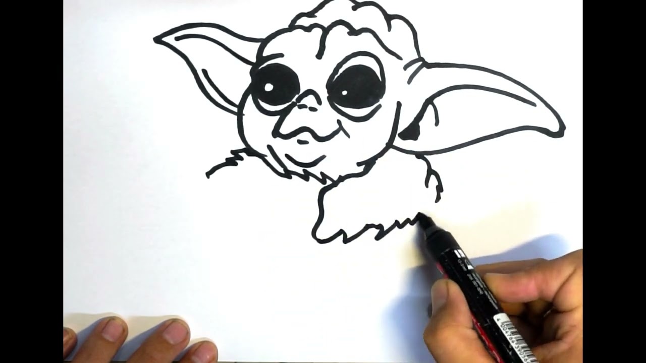 Zin in tekenen! | Baby Yoda (The Child) Mandalorian | Download de ...