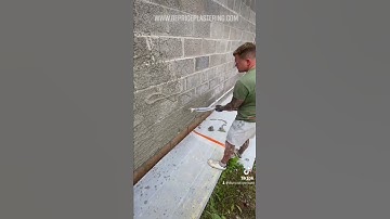 Here’s a video of me rendering a wall using a ritmo L, spraying  KC1. machine Render specialist