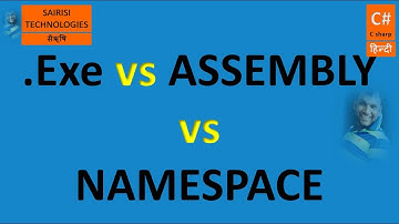 PART 71 C# ASSEMBLY, EXE and NAMESPACE