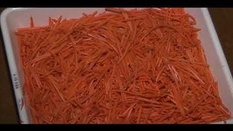 Máy cắt sợi cà rốt trong công nghiệp - Carrot strip cut | Xuất xứ Urschel Mỹ
