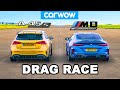 BMW M8 v AMG A45S - DRAG RACE *2WD mode vs AWD*