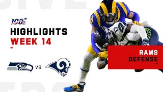 Rams Defense Stops Seahawks w\/ 5 Sacks \& 1 INT! | NFL 2019 Highlights