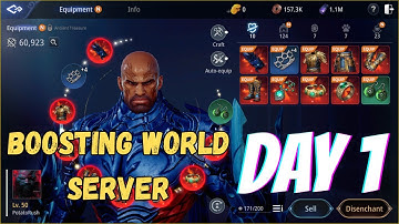 MIR4 BOOSTING WORLD SERVER GAMEPLAY DAY 1 #MIR4