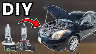 DIY 2008-2013 Nissan Rogue Headlight Bulb Replacement | How To Replace Nissan Rogue Bulbs