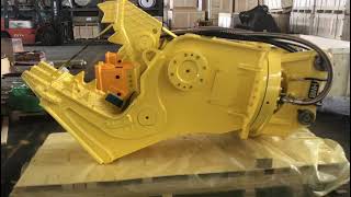 HMB good quality hydraulic pulverizer concrete crusher show