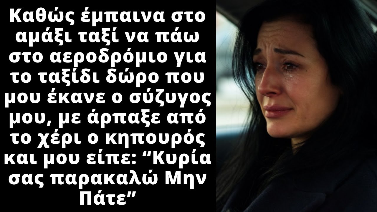 Μπήκα στο αμάξι και τότε έτρεξε ο κηπουρός τρομαγμένος προς τα εμένα. Μην πας μου είπε.