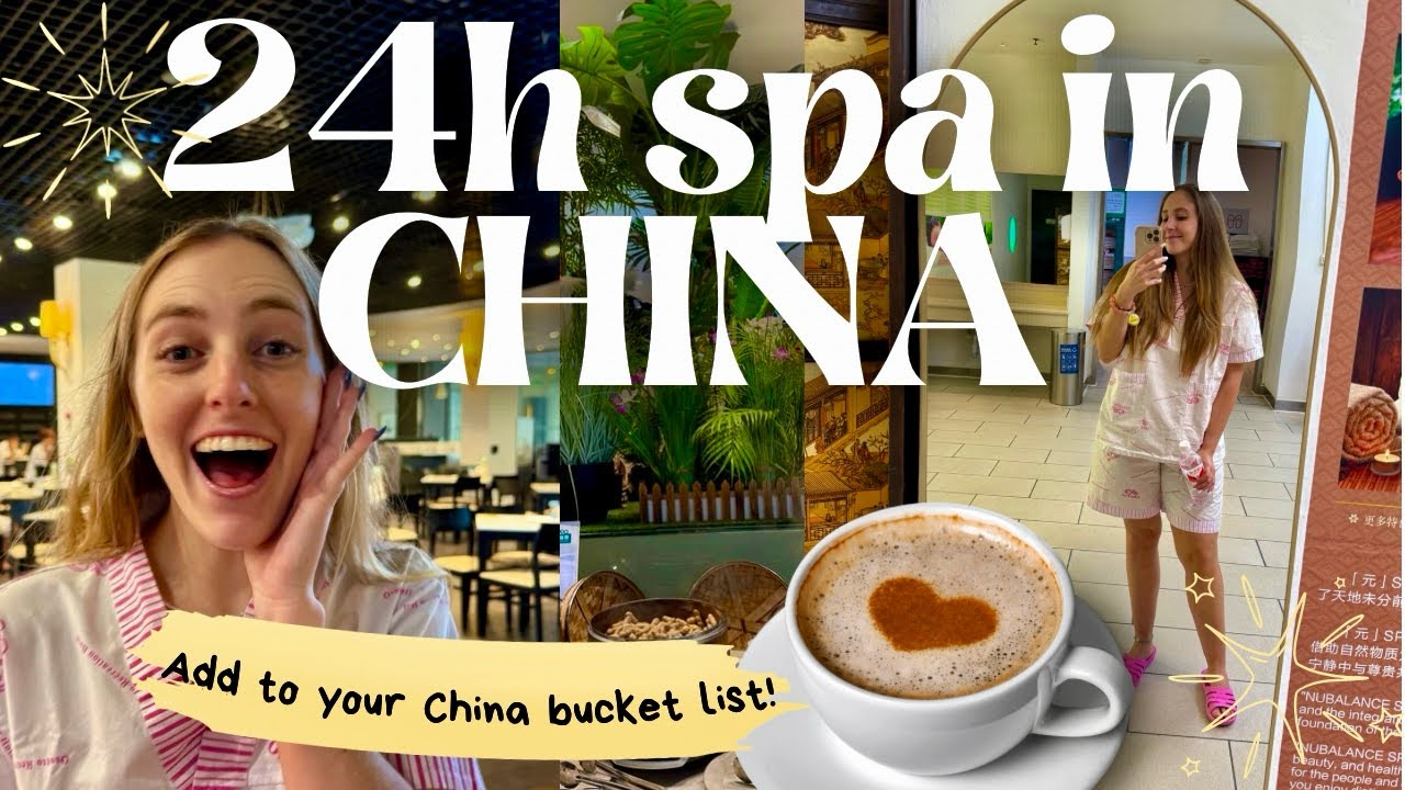 We spent 24 HOURS at a Luxury Spa in CHINA — You NEED to Try This!
