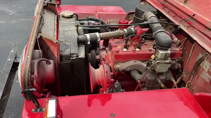 A look under the hood of a 1947 CJ2A Willy’s Jeep, flat fender