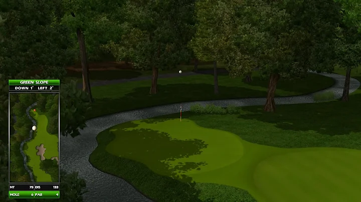 Golden Tee Great Shot on Shady Acres!