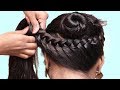 French Braided Bun Hairstyles 2019 || French Roll || French Twist Hairstyle || French Hairstyles