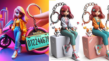 Create 3D Keychain Images Free | Step by Step Tutorial