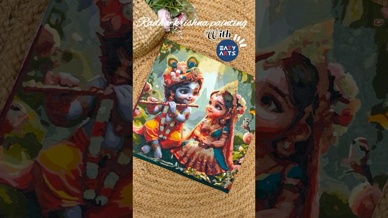 WHAT?? RADHA KRISHNA PAINTING by NUMBERS 🤩✨