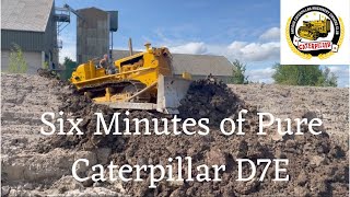 Classic Caterpillar D7E Cable Dozer at Work