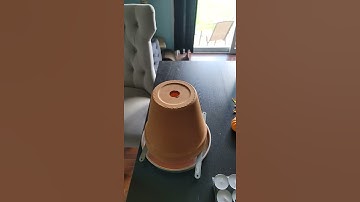 Heating options, terra-cotta pot with three tealight candles for Radiant heat.