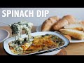 Homemade Cheesy Spinach Dip Recipe - Mozzarella, Cream Cheese, Parmesan (ASMR 🎧)