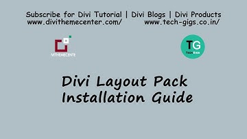 Divi Layout Pack Installation Guide By DiviThemeCenter