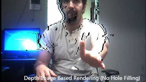 Synthesized Video with Depth Image Based Rendering Before Applying Hole Filling Algorithm