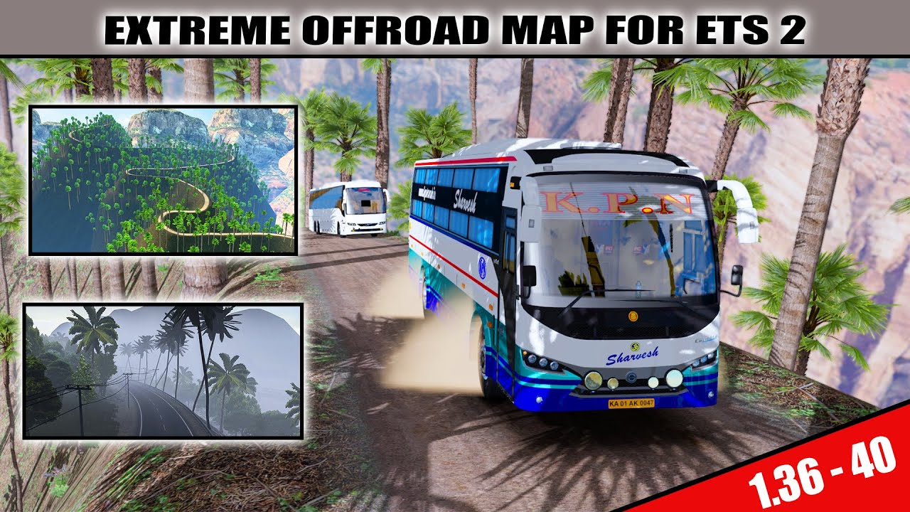 കിടിലം offroad map for Ets 2 1.36 - 1.40 | cappella sleeper ride | ets ...