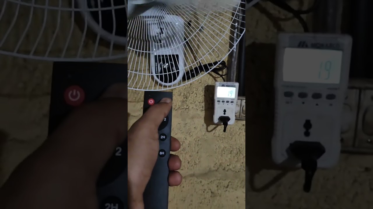 BLDC REMOTE RF WALL FAN WORKING VIDEO (Only 2 WATTS TO 33 WATTS)