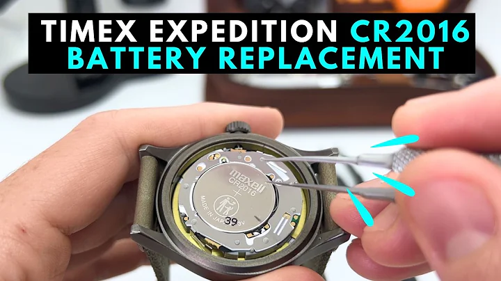 Timex Expedition Watch Battery Replacement CR 2016 Cell
