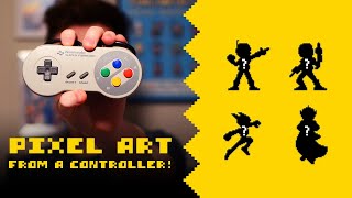 Turning the Super Famicom Controller into 4 Pixel Art Heroes!