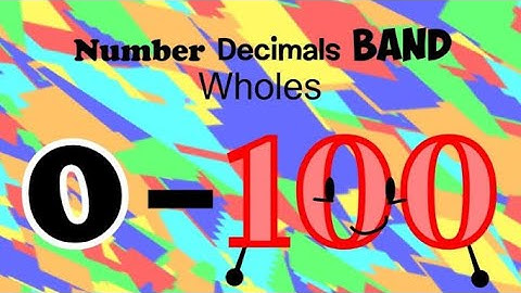 Number Decimals Band Wholes 0-100