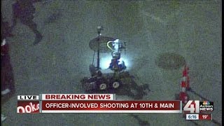 Officer shoots bank robbery suspect in KCMO