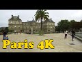 Walk around Paris France 4K. Place d'Itali - Panthéon - Louvre.