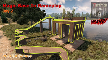 7 Days to Die Day 2 - Building The Ultimate Magic Floating Horde Base in gameplay tips and tricks