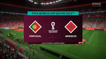 FIFA 23 (PC) Qatar Quarter final. Portugal vs Morocco. Millions of CR7 Fans cried!!!