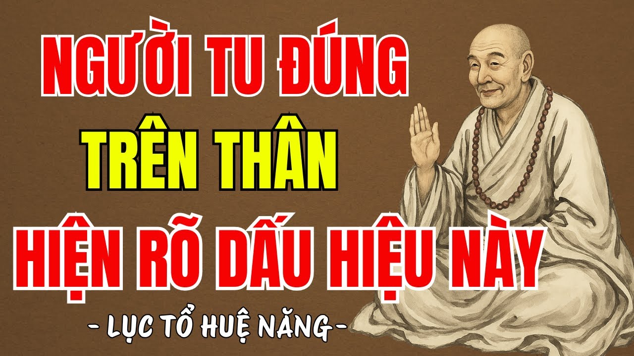 LỤC TỔ HUỆ NĂNG - Người đang tu đúng trên thân hiện rõ 3 dấu hiệu này, nên nghe 1 lần trong đời ?
